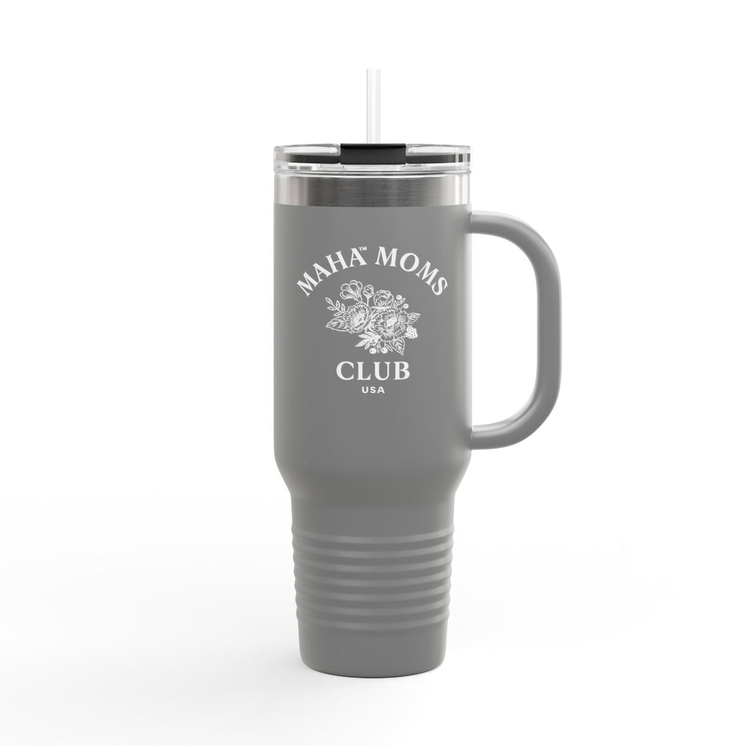 MAHA™ Moms Club Flowers Insulated Travel Mug 40oz