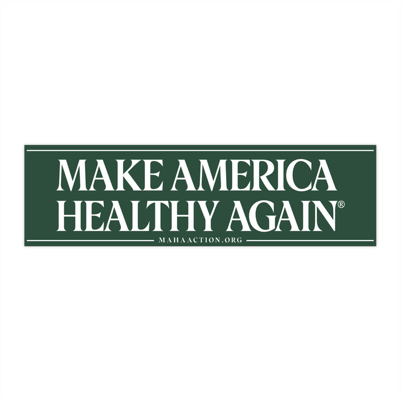 MAHA Green Bumper Sticker