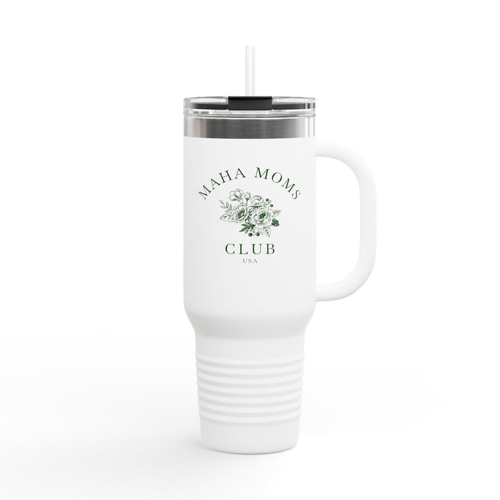 Maha Moms Club Flowers Insulated Travel Mug 40oz