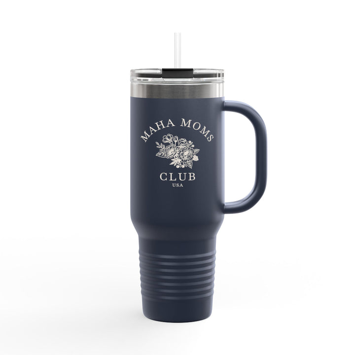 Maha Moms Club Flowers Insulated Travel Mug 40oz