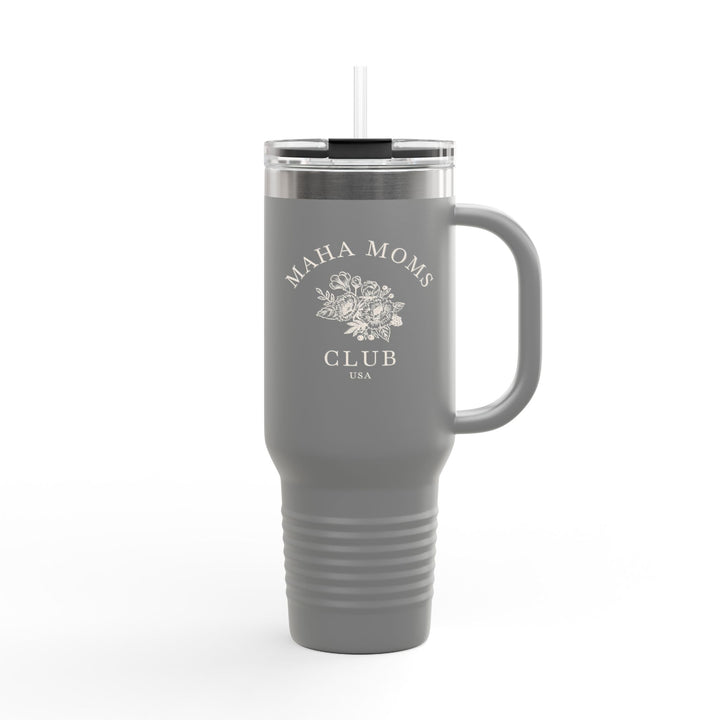 Maha Moms Club Flowers Insulated Travel Mug 40oz