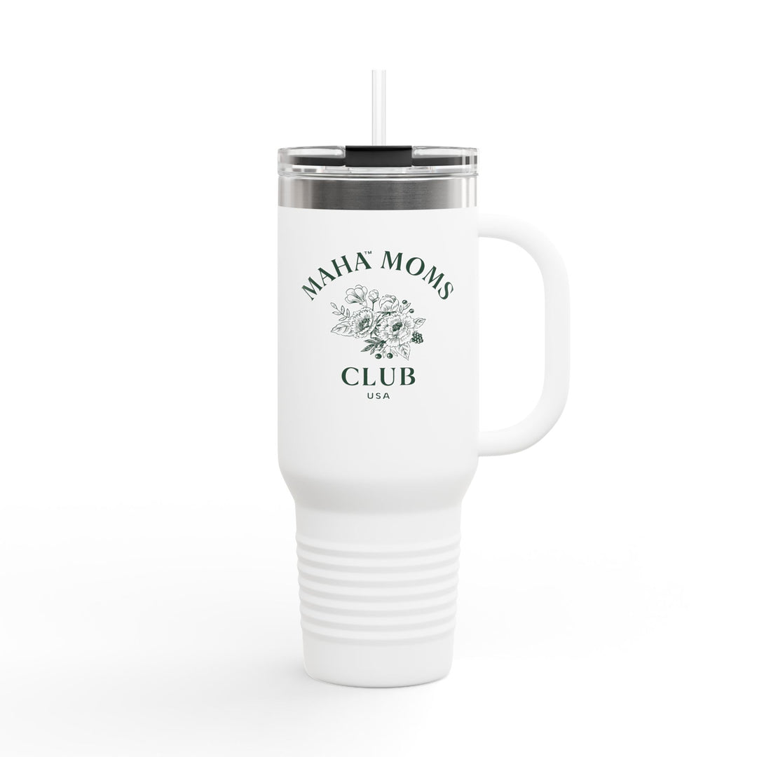 MAHA™ Moms Club Flowers Insulated Travel Mug 40oz