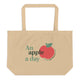An Apple A Day Large Organic Cotton Tote