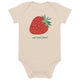 Eat Real Food Strawberry Organic Cotton Onesie