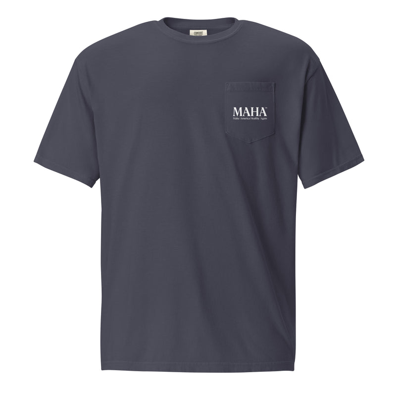 MAHA™ Unisex Pocket Tee — in True Navy