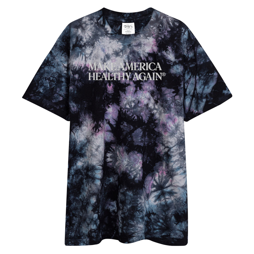 Make America Healthy Again Oversized Tie-Dye Tee — in Milky way
