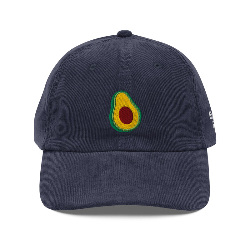 Eat Real Food Avocado corduroy cap