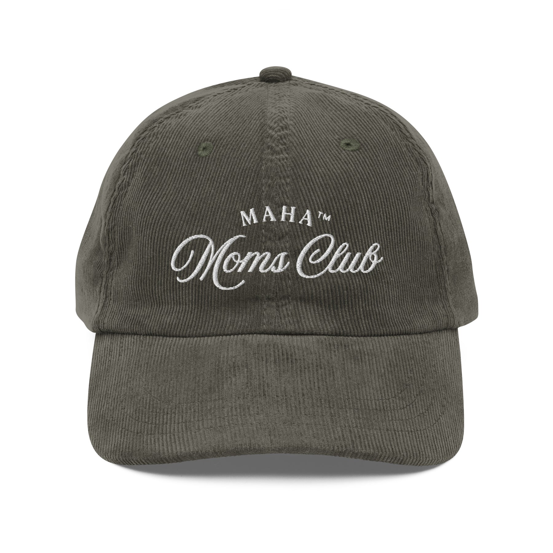 MAHA™ Moms Club Vintage Corduroy Cap | Embroidered MAHA™ App – Official ...