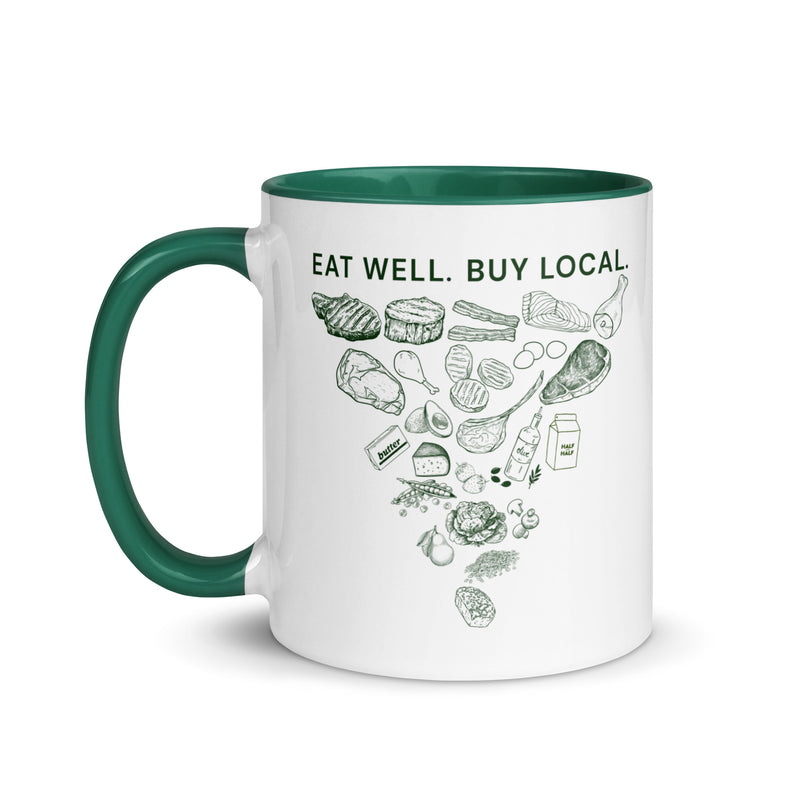 Eat Well. Buy Local. Mug